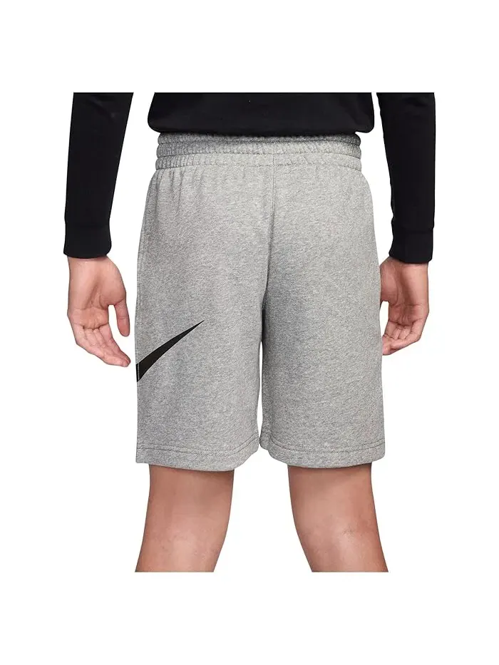 Шорты из футера спортивные Nike Kids — изображение 3 из 4, темный серый