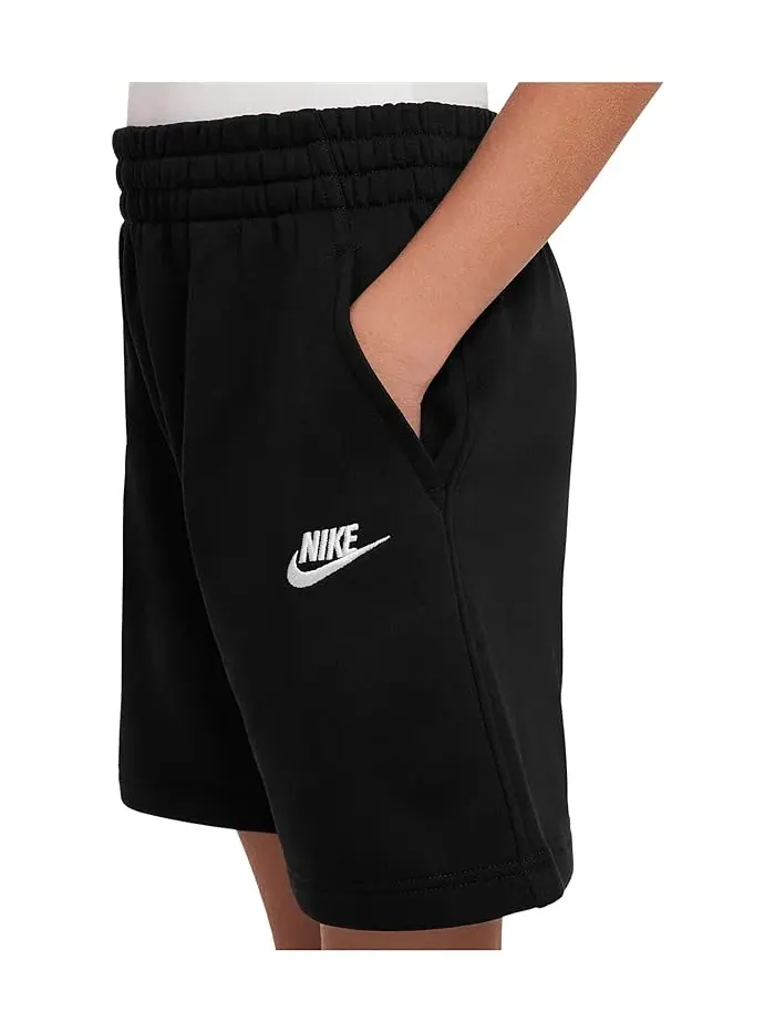 Шорты флисовые Sportswear Club Nike Kids — изображение 3 из 4, черный/белый