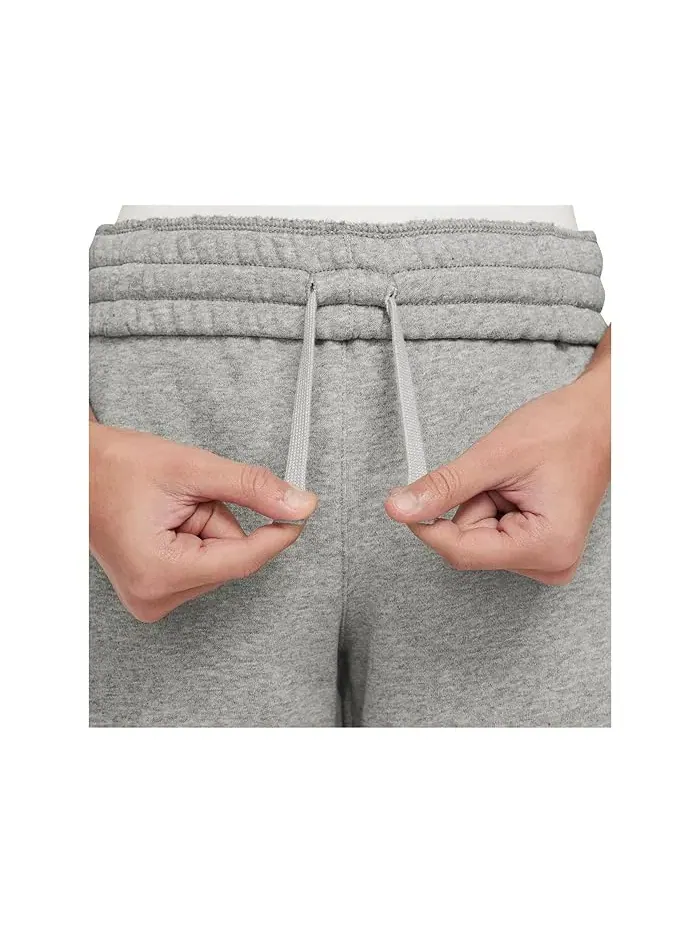 Шорты из флиса Sportswear Club Fleece Nike Kids — изображение 4 из 4, темный серый/серый/белый