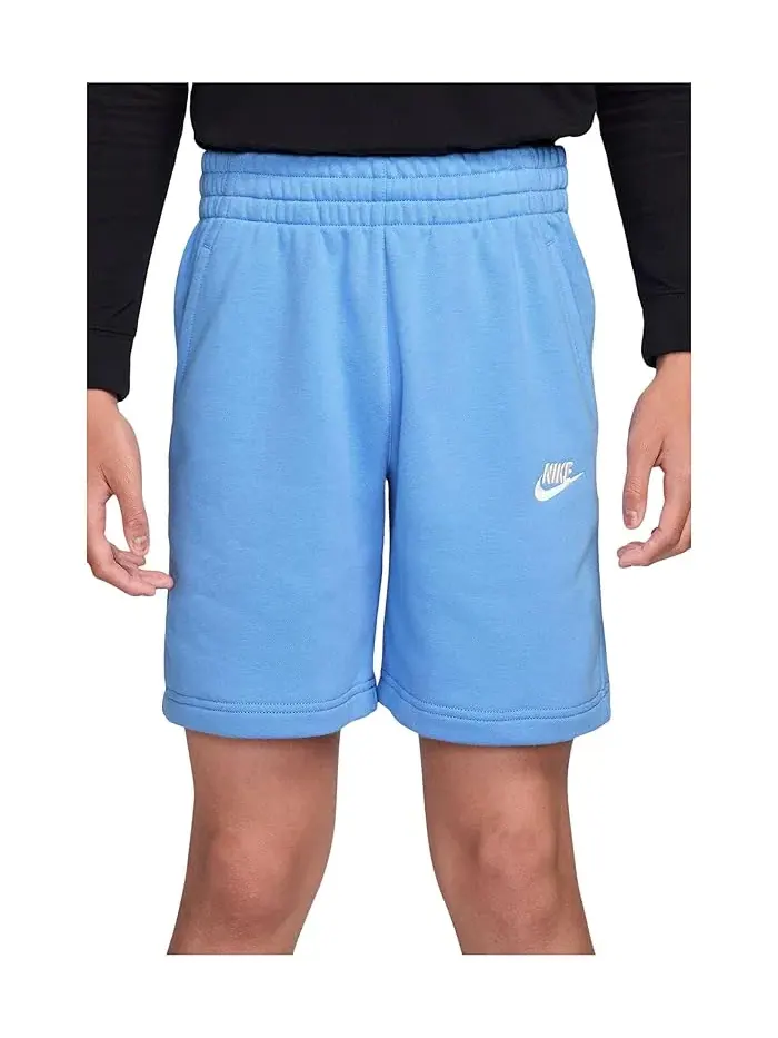 Шорты французский терр Nike Kids Club Fleece — изображение 1 из 4, синий/белый