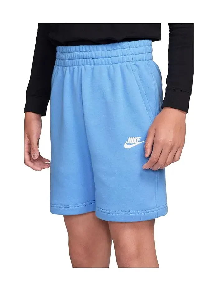 Шорты французский терр Nike Kids Club Fleece — изображение 3 из 4, синий/белый