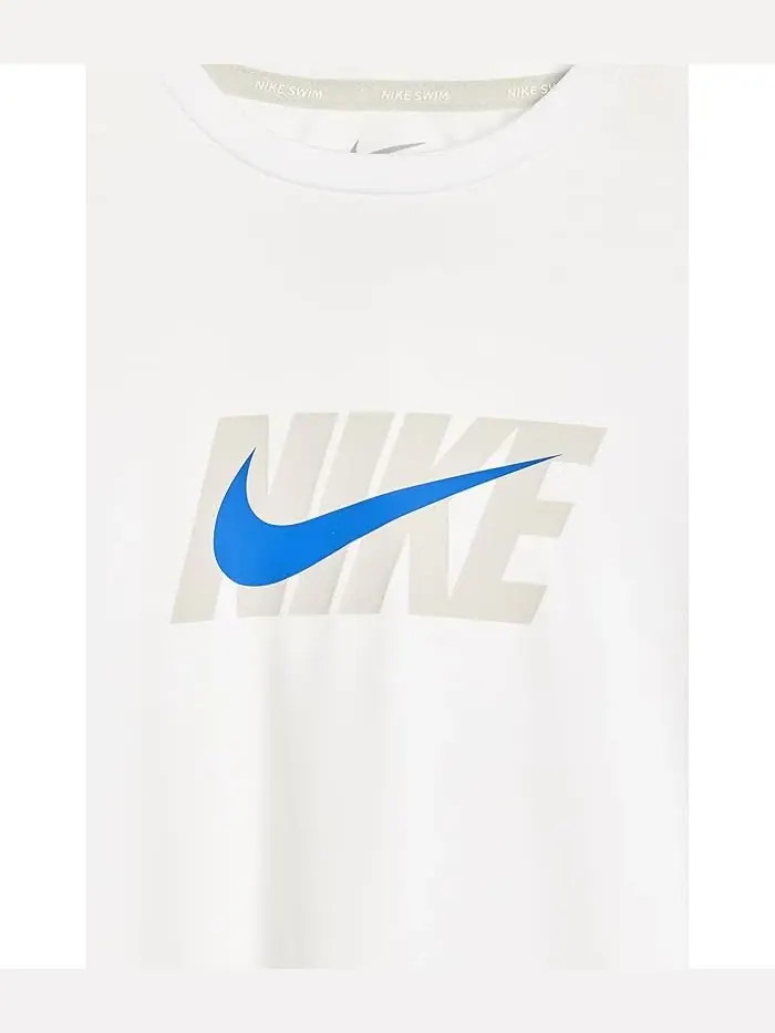 Лонгслив с защитой от солнца Hydroguard Swoosh Over Dri-Fit UV Nike Kids — изображение 3 из 3, белый
