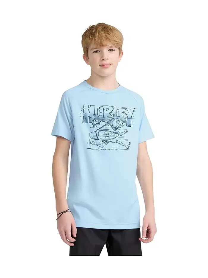 Футболка Fish Run UPF 50+ Hurley Kids — изображение 1 из 3, синий