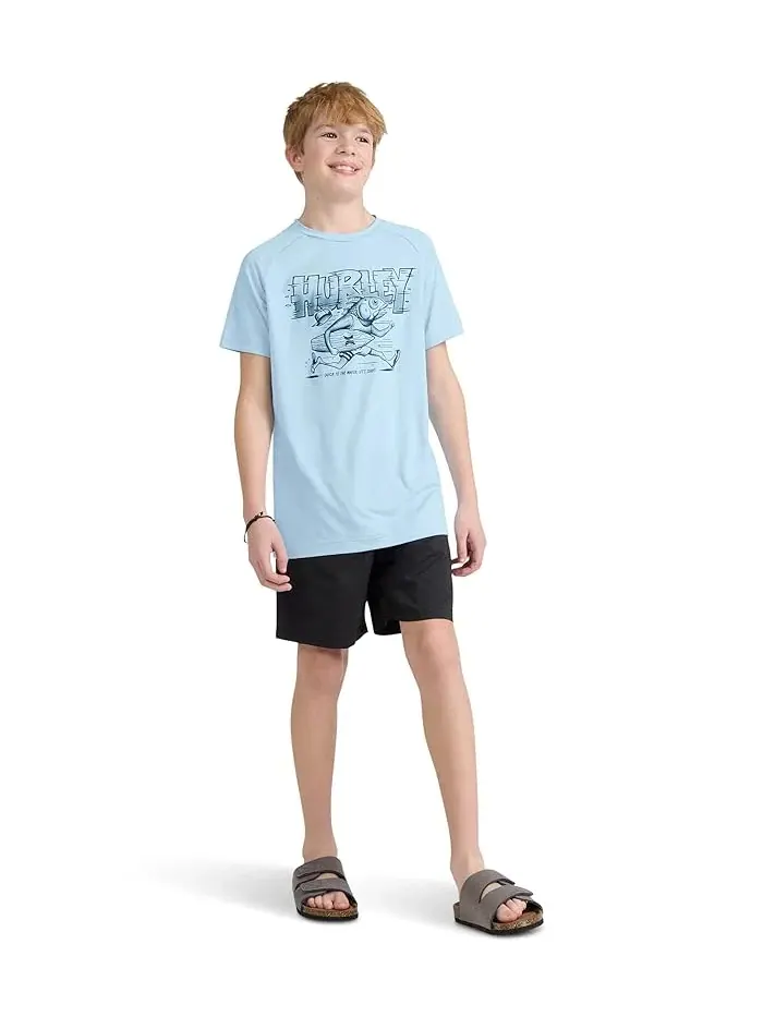 Футболка Fish Run UPF 50+ Hurley Kids — изображение 2 из 3, синий