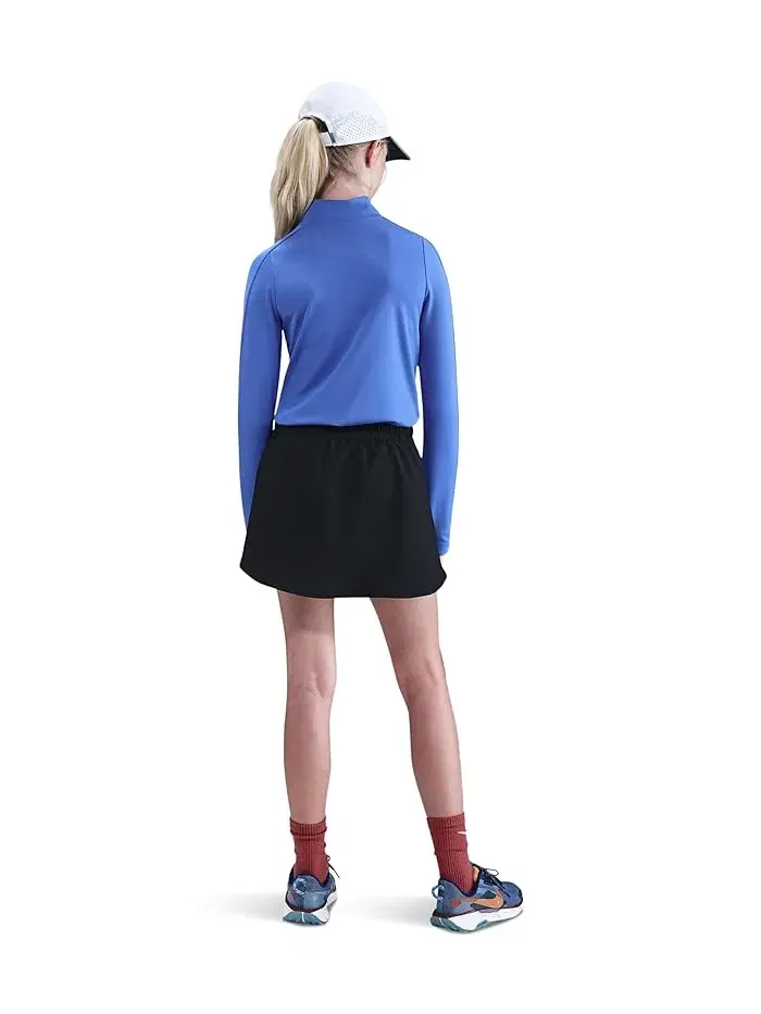 Юбка-шорты Dri-FIT с высокой посадкой Nike Kids — изображение 2 из 3, черный/белый