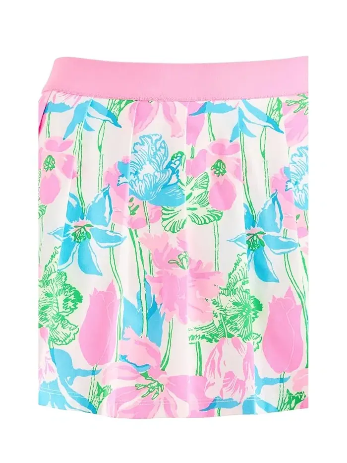 Юбка-шорты с принтом Sylvana Lilly Pulitzer Kids — изображение 3 из 3, белый