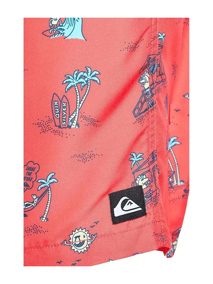 Шорты для плавания Everyday Mix Volley Quiksilver Kids — изображение 3 из 3, коралловый