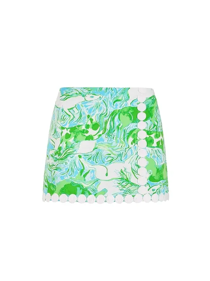 Юбка-шорты Mini Michelina Lilly Pulitzer Kids — изображение 1 из 3, синий