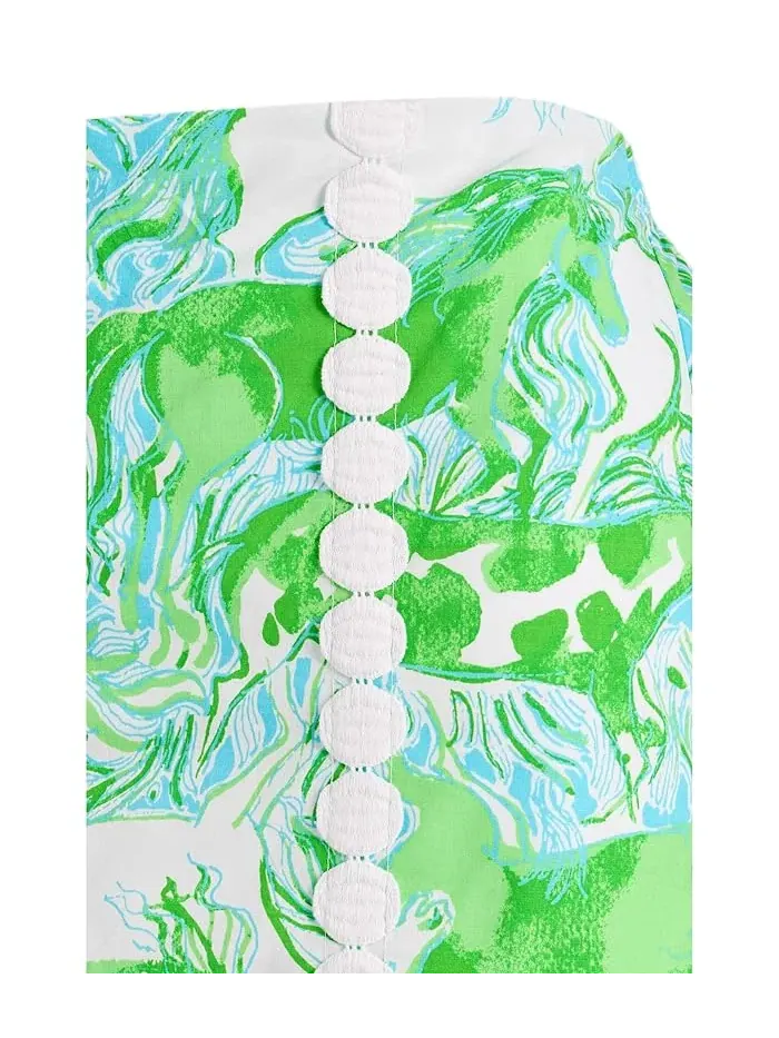 Юбка-шорты Mini Michelina Lilly Pulitzer Kids — изображение 3 из 3, синий
