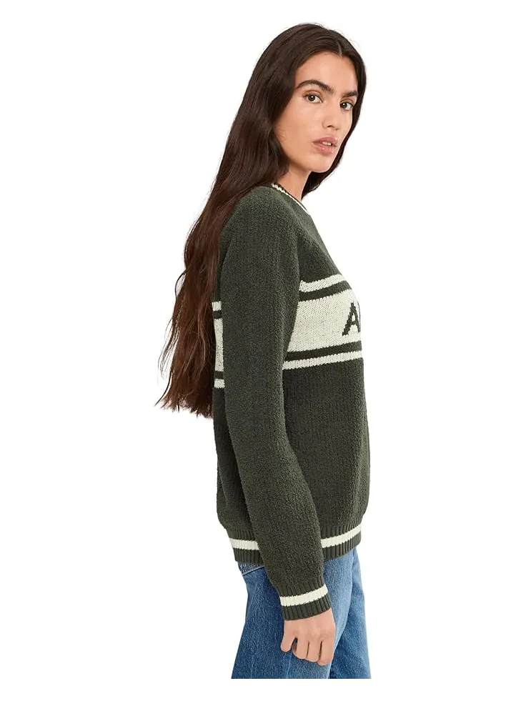 Унисекс свитер Unisex Barefoot Dreams Cozychic Cotton Apres Pullover — изображение 3 из 5, темный/кремовый