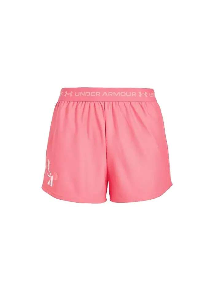 Шорты Tech Play Up Logo Under Armour Kids — изображение 1 из 3, розовый/белый