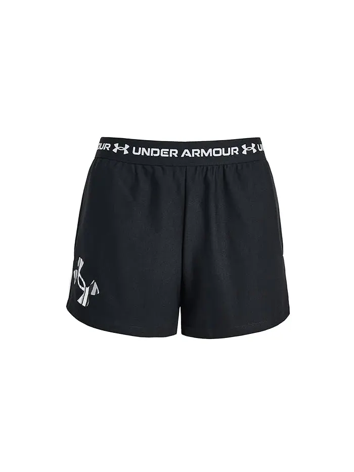 Шорты Tech Play Up Logo Under Armour Kids — изображение 1 из 3, черный/белый