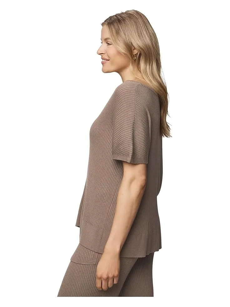 Женский свитер Splendid Georgie V-Neck — изображение 2 из 4, коричневый