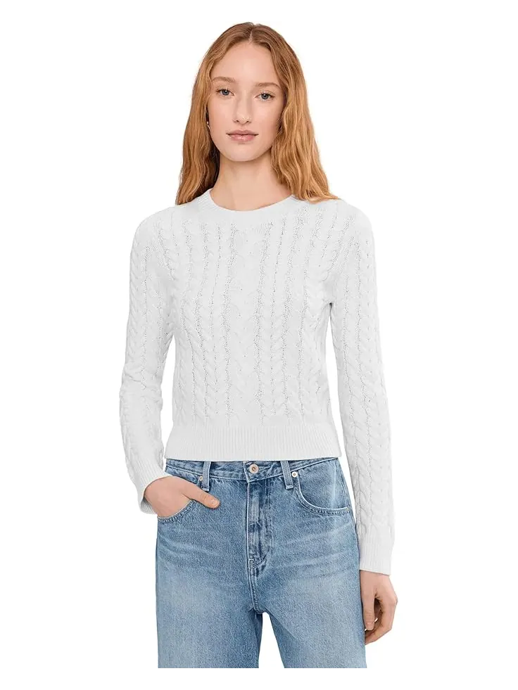 Женский свитер Splendid Annabella Cable — изображение 1 из 5, белый