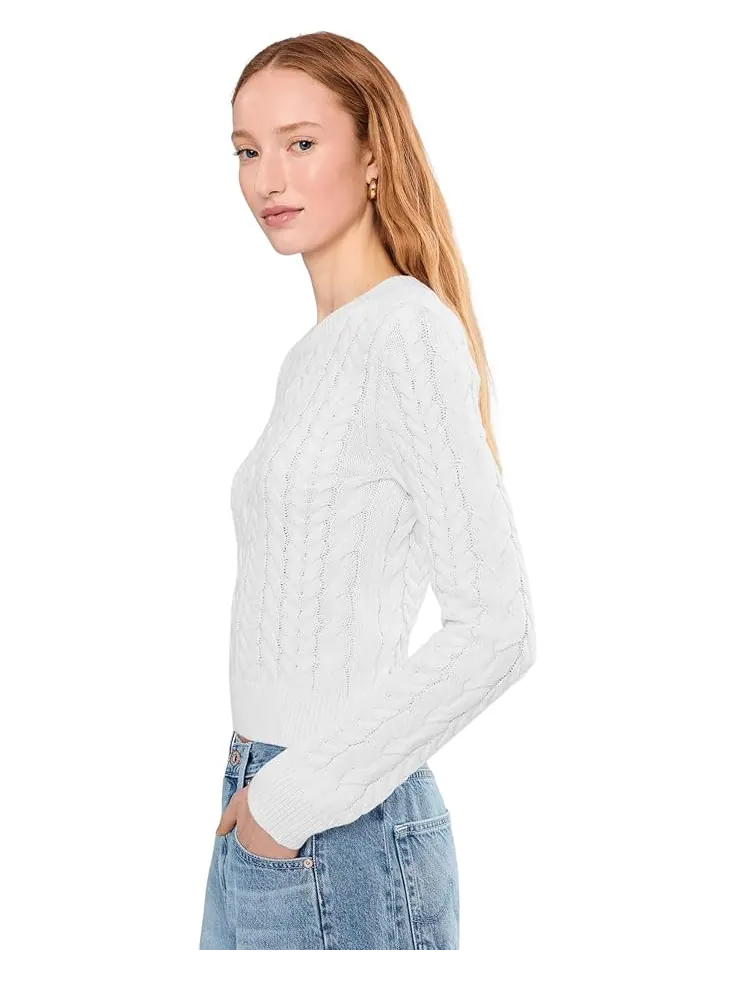 Женский свитер Splendid Annabella Cable — изображение 3 из 5, белый