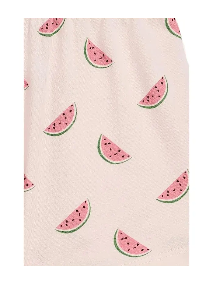 Шорты с принтом арбузов Cotton Jersey Jade Chaser Kids — изображение 3 из 3, панна-котта