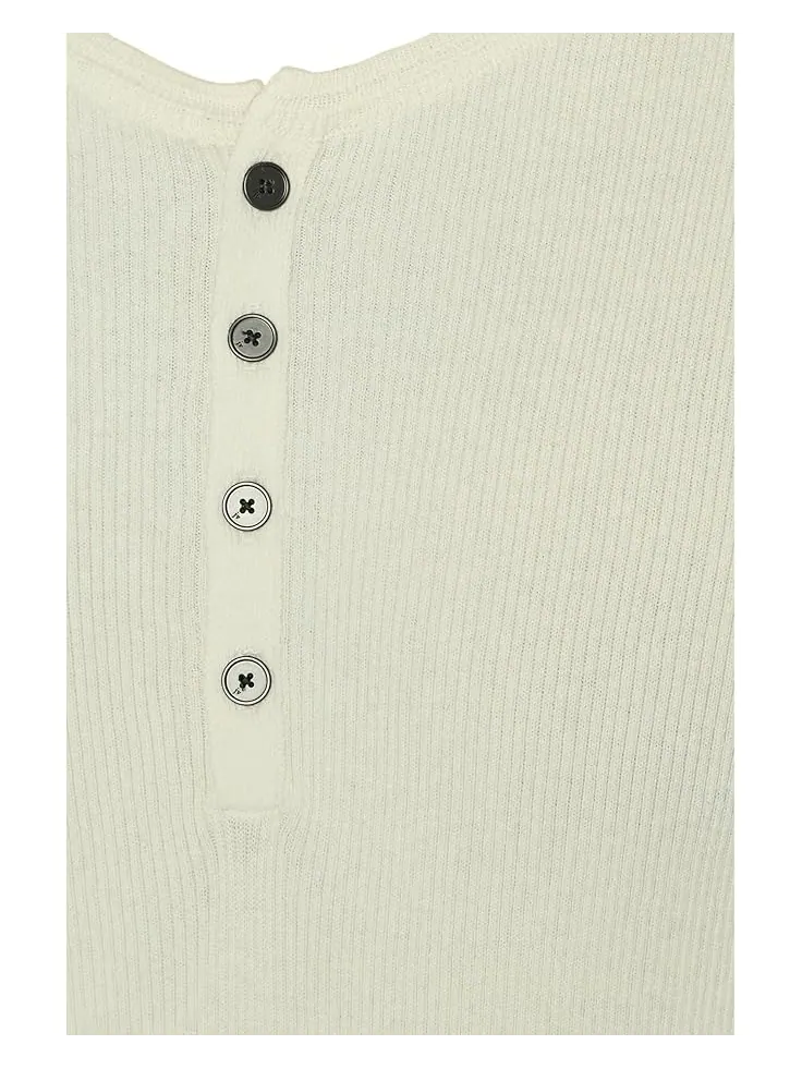 Мужской свитер John Varvatos Javis Henley Y2601R25 — изображение 5 из 5, серебристый