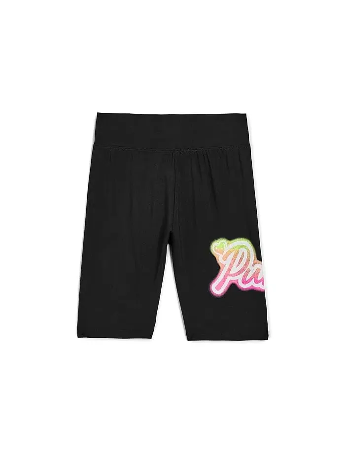 Шорты велосипедки Airbrushed Biker Shorts PUMA Kids — изображение 1 из 3, черный
