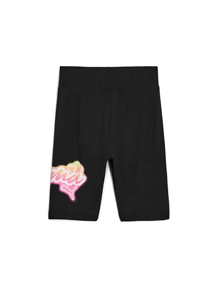 Шорты велосипедки Airbrushed Biker Shorts PUMA Kids — изображение 2 из 3, черный