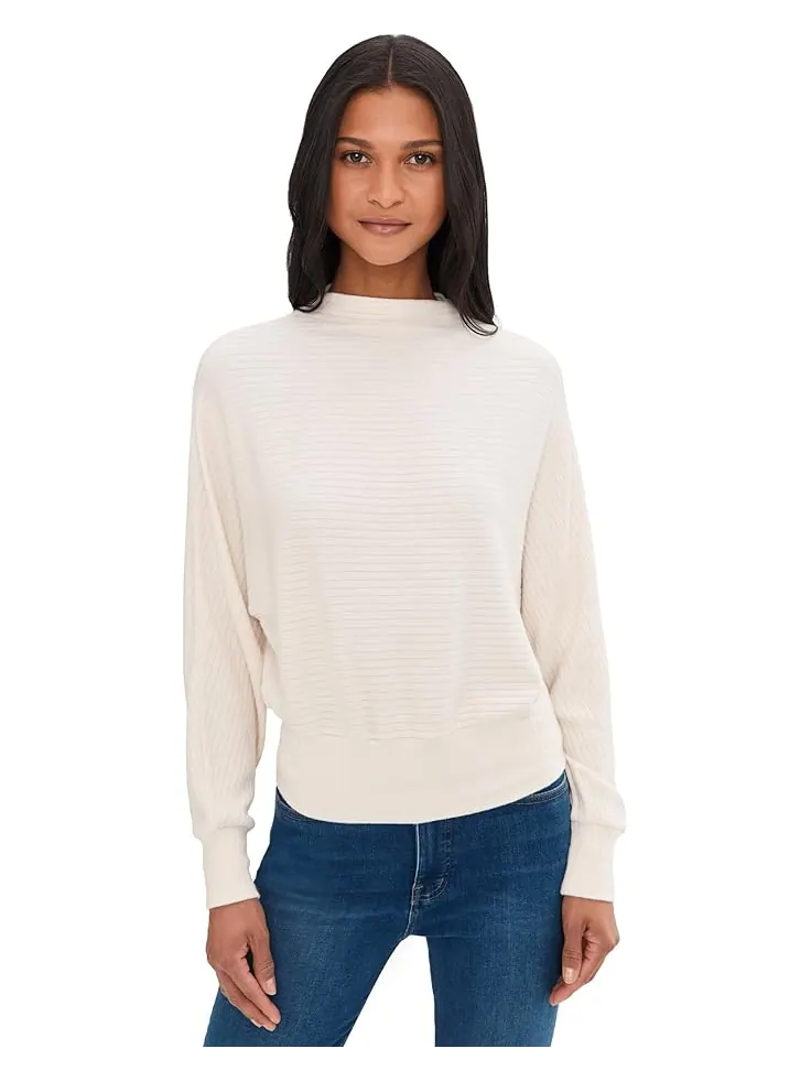 Женский свитер Madewell Aurora Cozy Rib — изображение 1 из 5, кремовый
