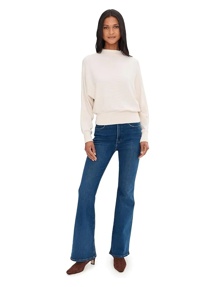 Женский свитер Madewell Aurora Cozy Rib — изображение 2 из 5, кремовый