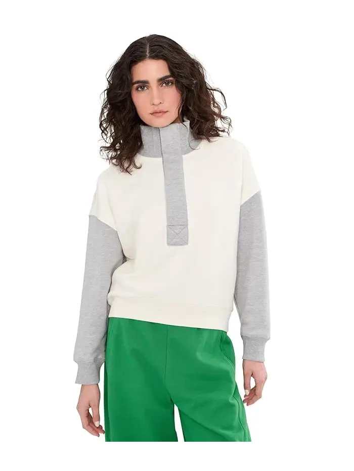 Толстовка Color-Block Free People — изображение 1 из 5, серый