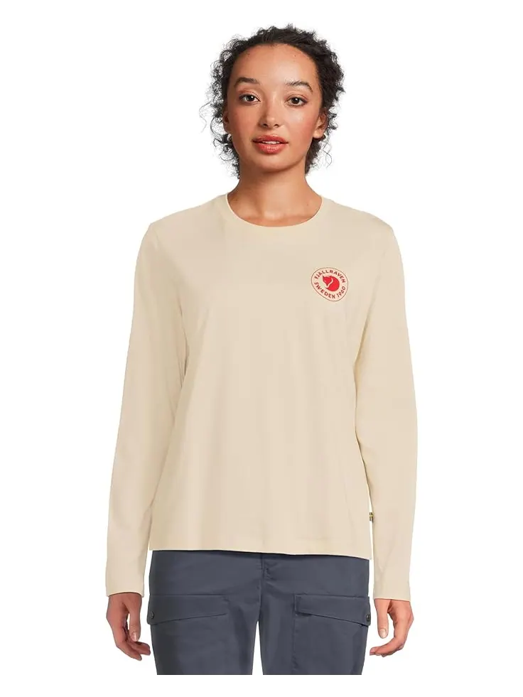 Женская футболка с длинным рукавом Fjällräven 1960 Logo — изображение 1 из 5, белый