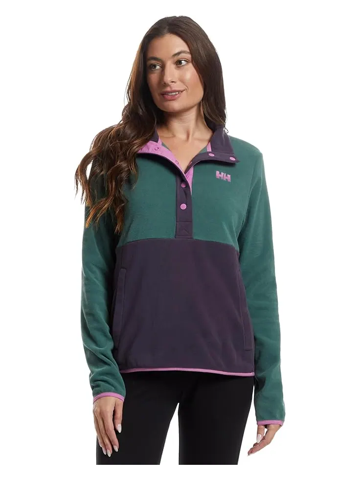 Женский свитер Helly Hansen Daybreaker Snap Pullover — изображение 1 из 5, фиолетовый
