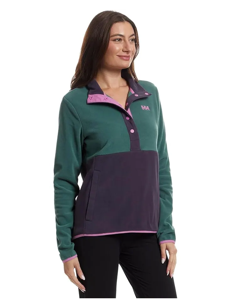 Женский свитер Helly Hansen Daybreaker Snap Pullover — изображение 2 из 5, фиолетовый