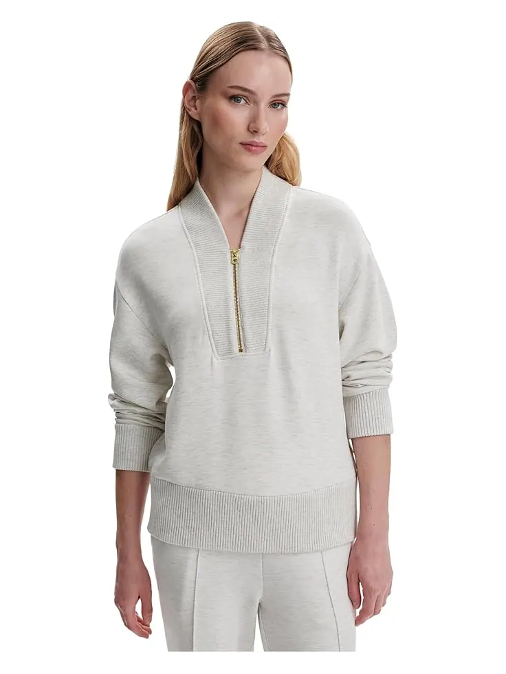 Женский худи Varley Sally Half Zip Sweat — изображение 1 из 5, слоновая кость