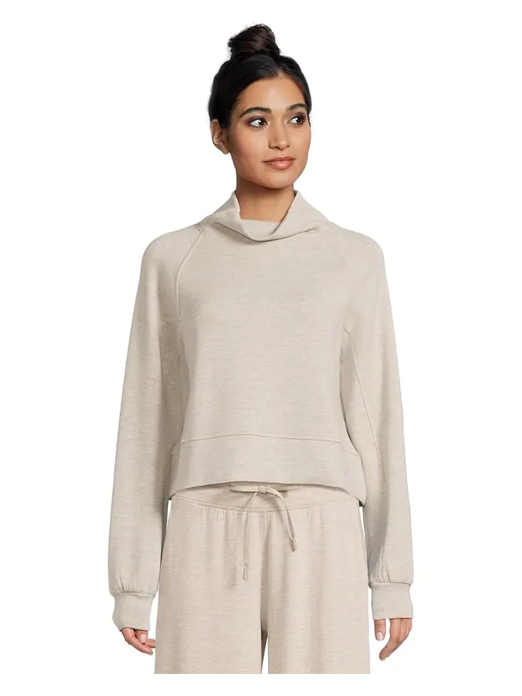 Женский худи Travis Mathew Skyloft Soft Funnel Neck TravisMathew — изображение 1 из 5, бежевый