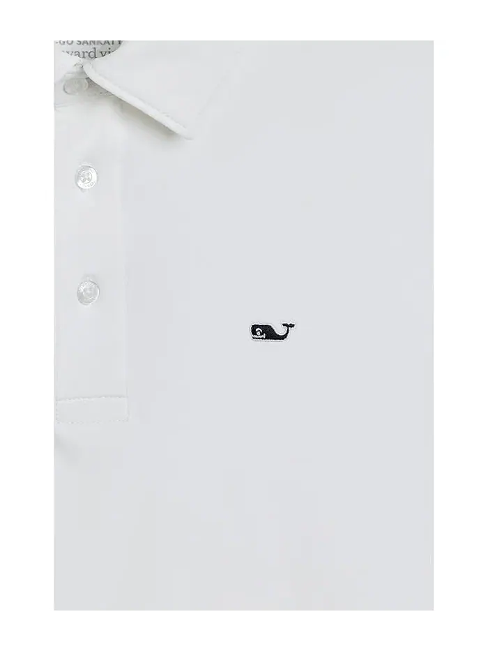 Поло Solid Sankaty белое Vineyard Vines Kids — изображение 3 из 3, белый