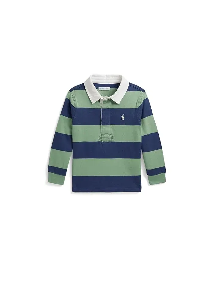 Рубашка поло The Iconic Rugby Shirt Polo Ralph Lauren Kids — изображение 1 из 2, синий