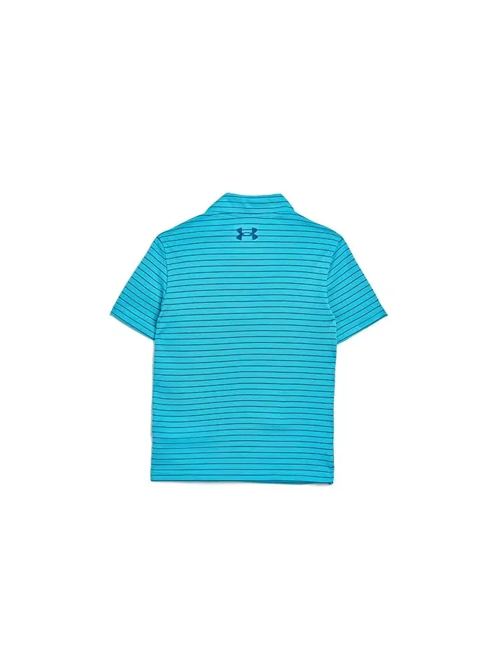 Поло UA Matchplay Stripe Polo Under Armour Kids — изображение 2 из 3, синий