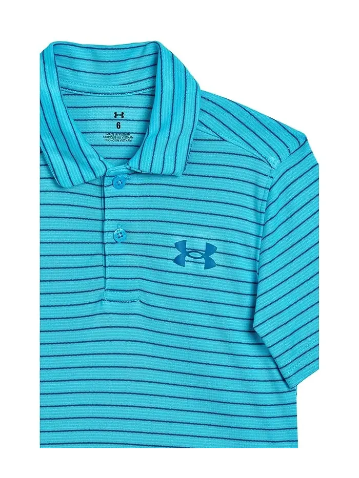 Поло UA Matchplay Stripe Polo Under Armour Kids — изображение 3 из 3, синий