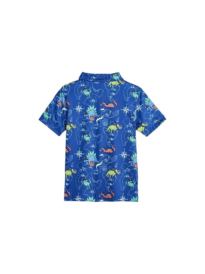 Поло Chubbies Kids Rex Marks The Spot Performance Polo — изображение 2 из 3, яркий синий