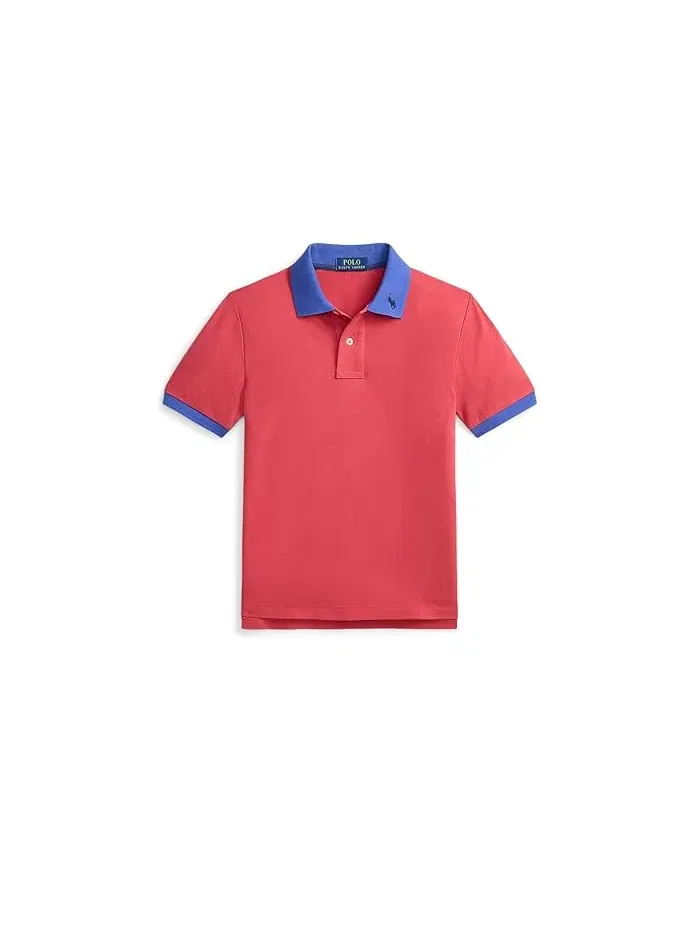 Поло Ralph Lauren Kids из хлопка с логотипом — изображение 1 из 2, красный