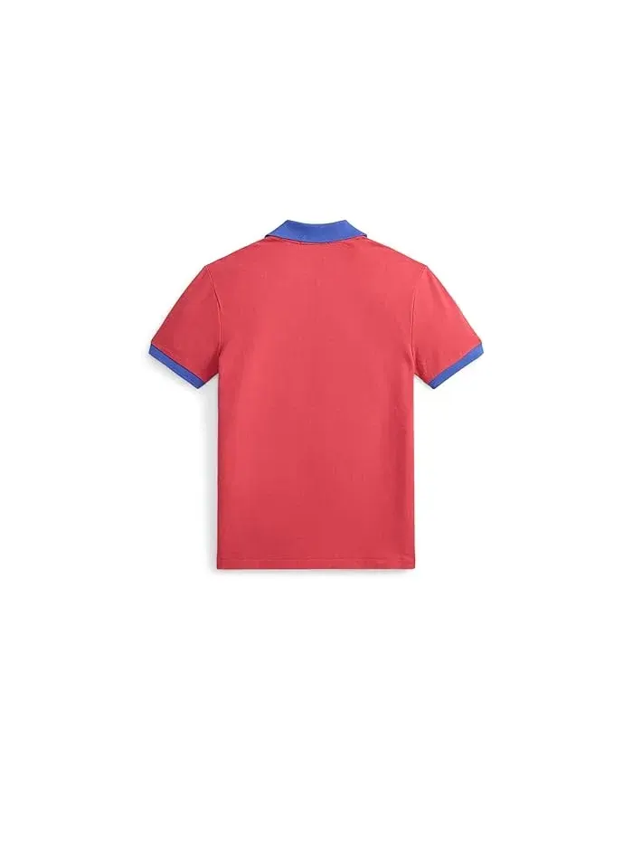 Поло Ralph Lauren Kids из хлопка с логотипом — изображение 2 из 2, красный