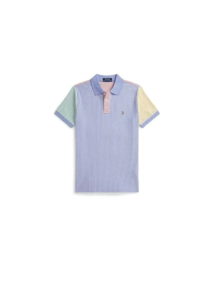 Поло Oxford Mesh Polo Ralph Lauren Kids — изображение 1 из 2, синий/мульти