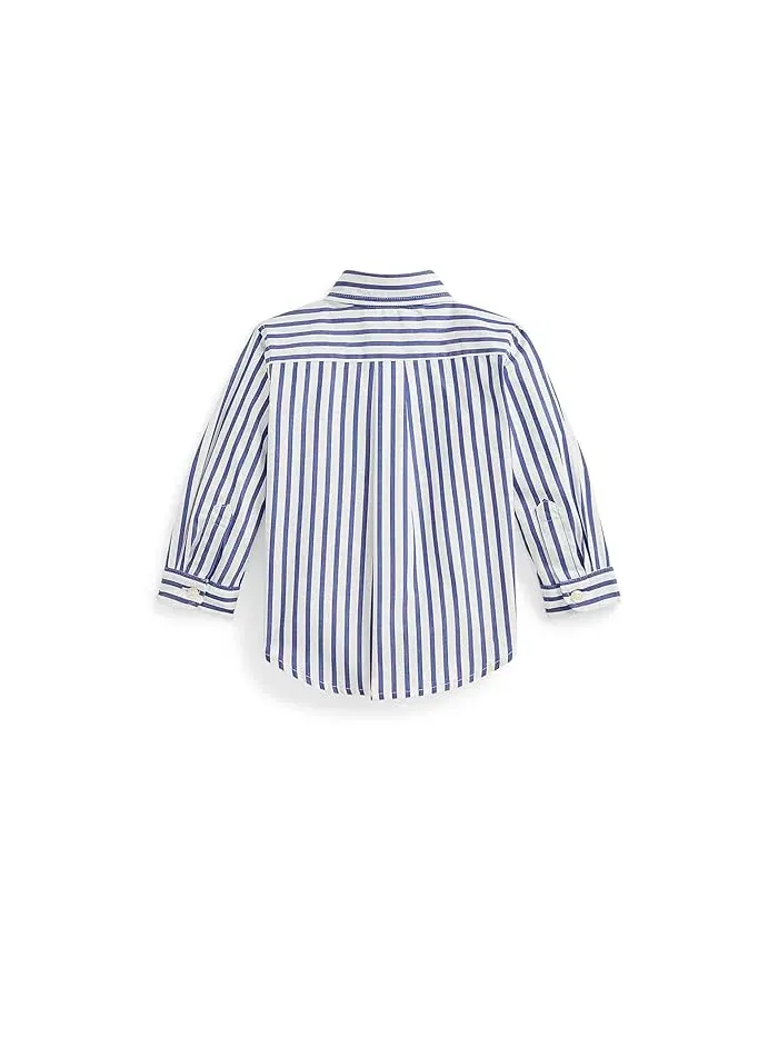 Рубашка поло из хлопка Полосатая Polo Ralph Lauren Kids — изображение 2 из 2, зеленый/мульти