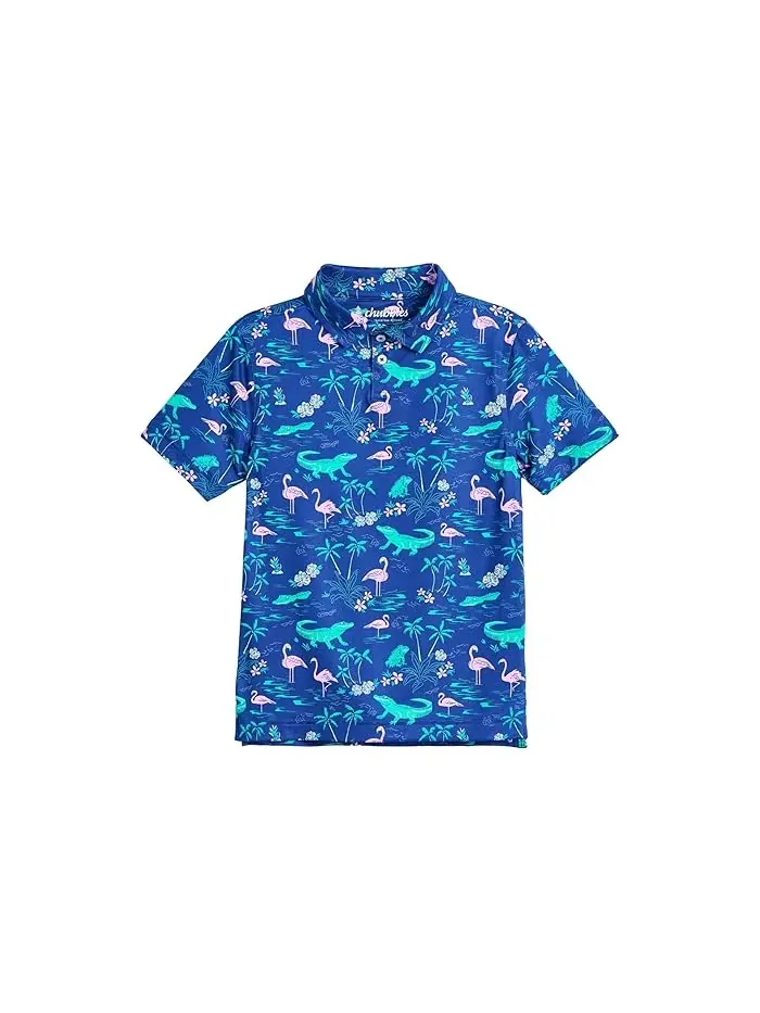 Поло Chubbies Kids The Swamp And Circumstance Performance Polo — изображение 1 из 3, яркий синий
