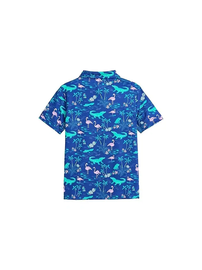Поло Chubbies Kids The Swamp And Circumstance Performance Polo — изображение 2 из 3, яркий синий