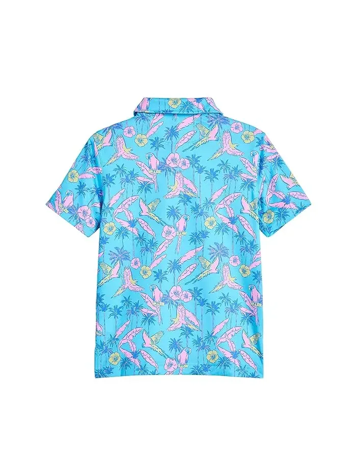 Повседневная рубашка поло The Flock Party Chubbies Kids — изображение 2 из 4, голубой