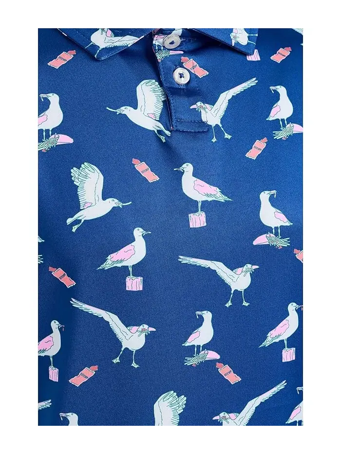 Поло Chubbies Kids The Beaky Blinders — изображение 3 из 3, яркий синий