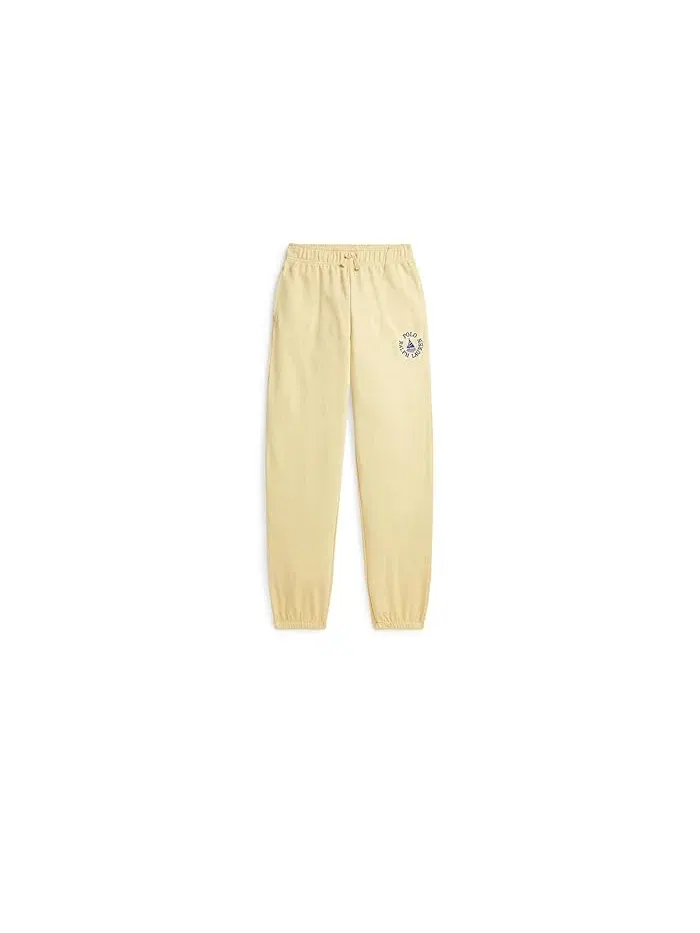 Спортивные штаны French Terry Logo Polo Ralph Lauren Kids — изображение 1 из 2, желтый
