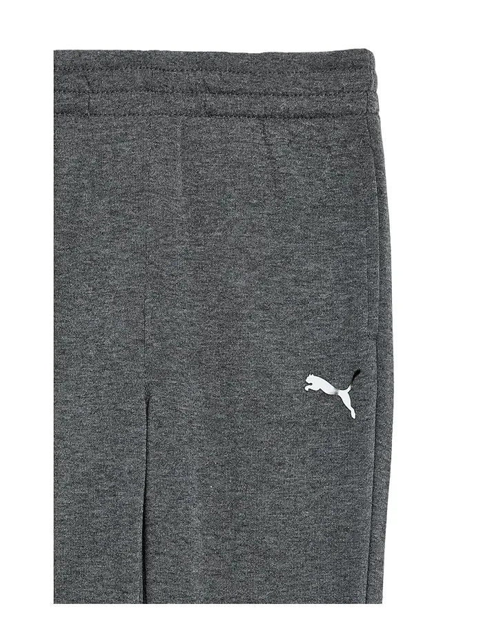 Джоггеры флисовые Essential Basics Logo PUMA Kids — изображение 3 из 3, темно-серый