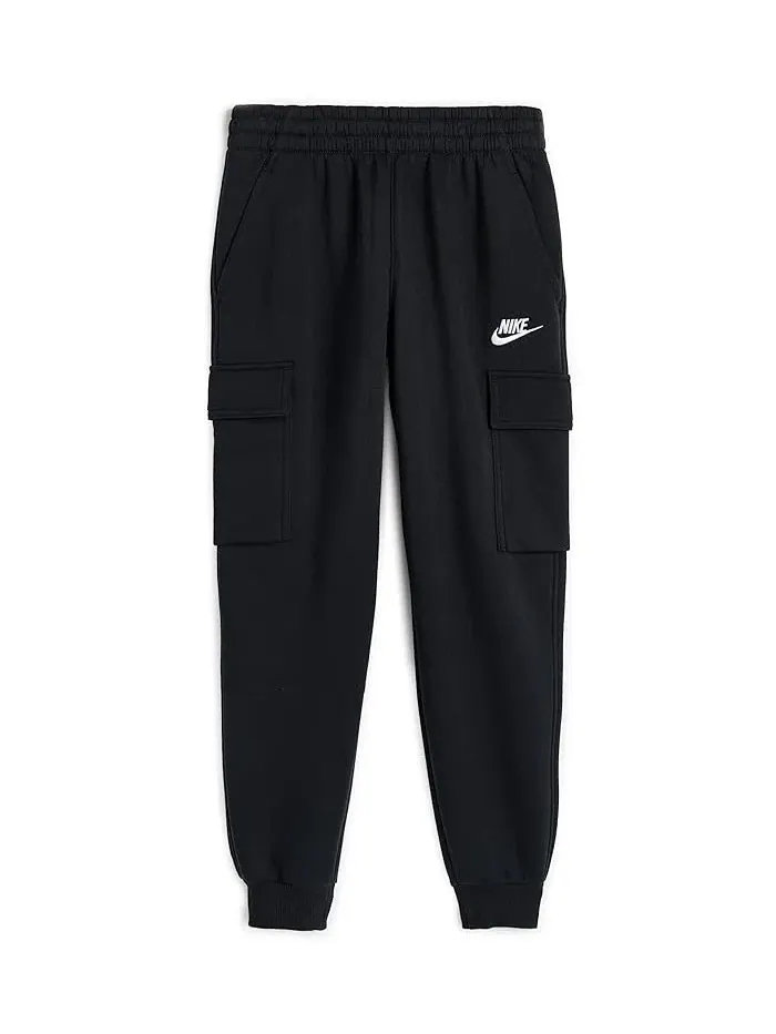 Штаны Nike Kids NSW Club Fleece Cargo — изображение 1 из 3, черный/черный/белый