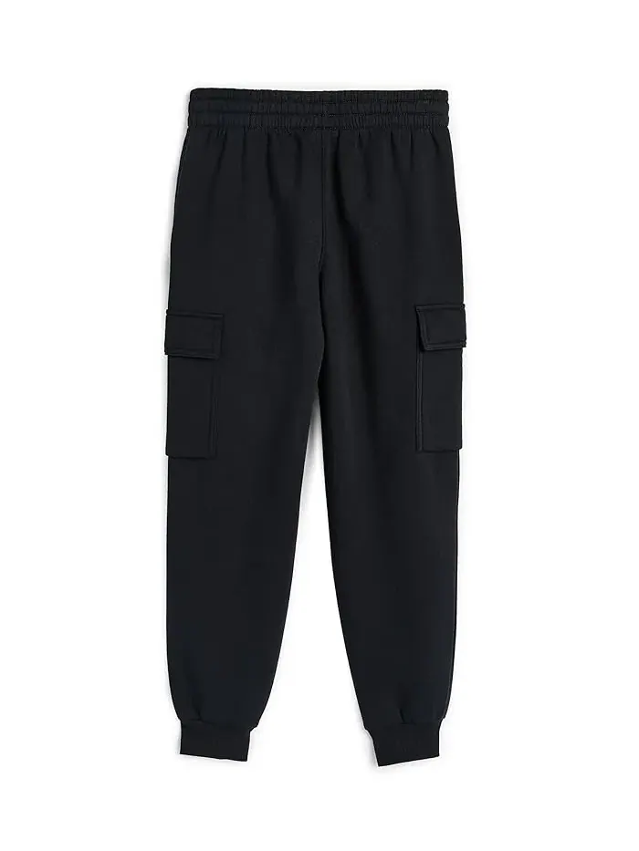 Штаны Nike Kids NSW Club Fleece Cargo — изображение 2 из 3, черный/черный/белый