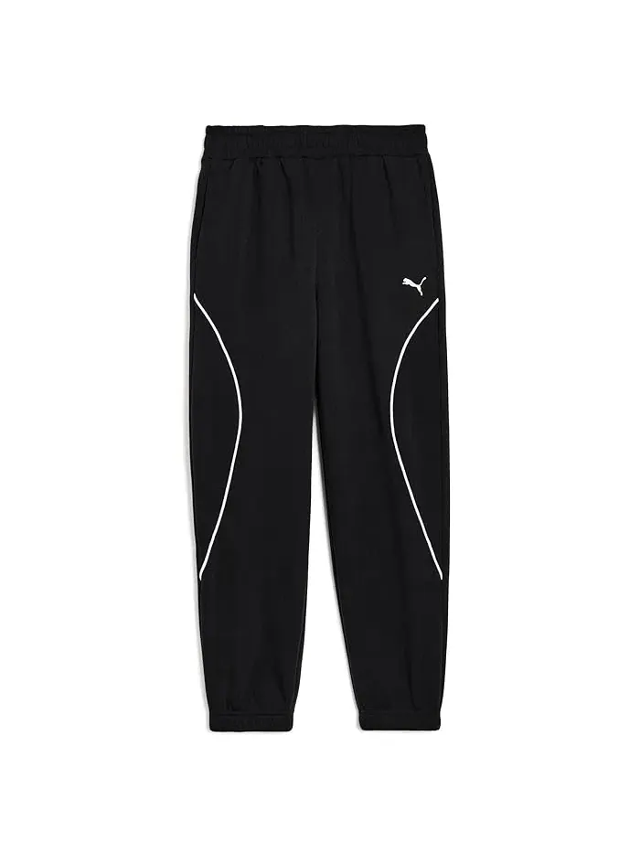 Спортивные штаны флисовые Sport Pack Joggers PUMA Kids — изображение 1 из 3, зеленый/белый/черный