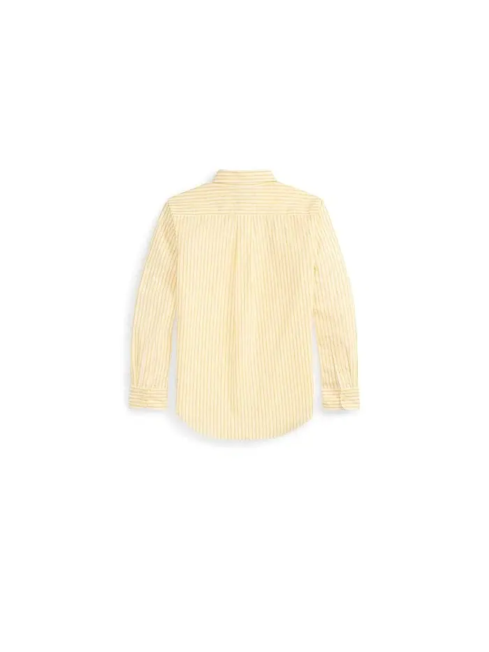Рубашка хлопковая поплин Plaid Cotton Poplin Shirt Polo Ralph Lauren Kids — изображение 2 из 2, желтый/белый